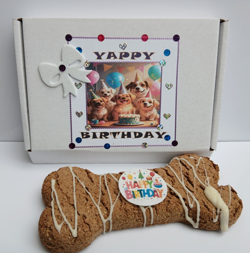 Dog birthday biscuit bone - dog,