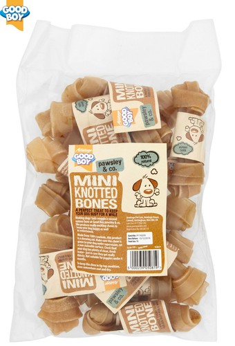 Goodboy rawhide mini knotted - rawhide,