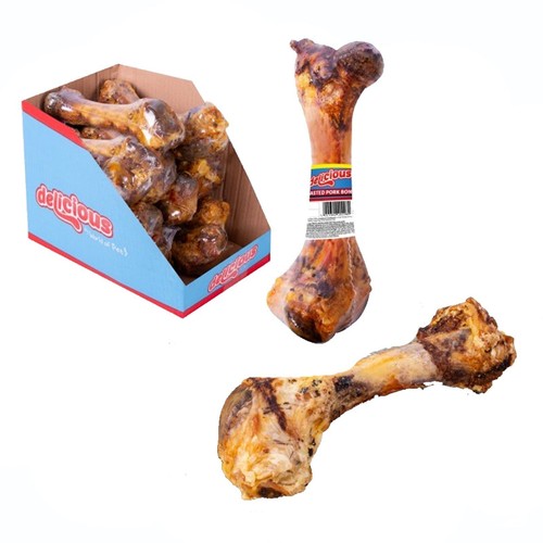 Roasted pork bone dog treat - roasted,